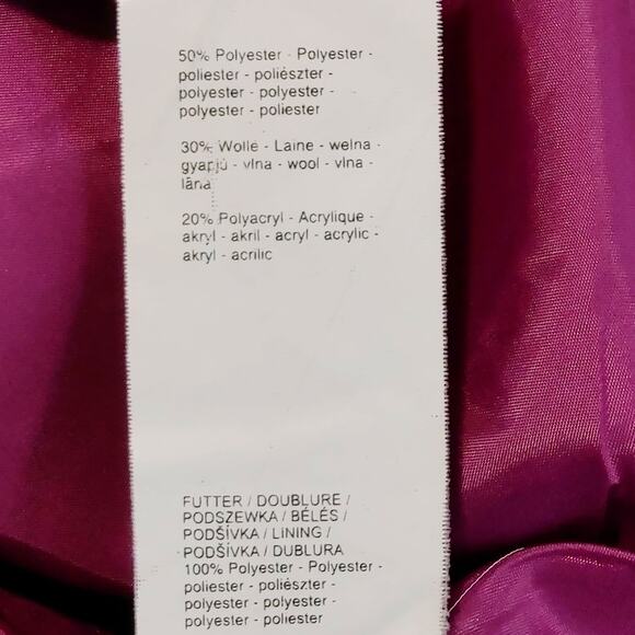 Orsay Tweed Mock Neck Button Wool Plaid Blazer Jacket Brown Womens EU 38 US 6 - Picture 6 of 10